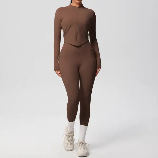 Long-Sleeve Yoga Two-Piece Activewear Active Set