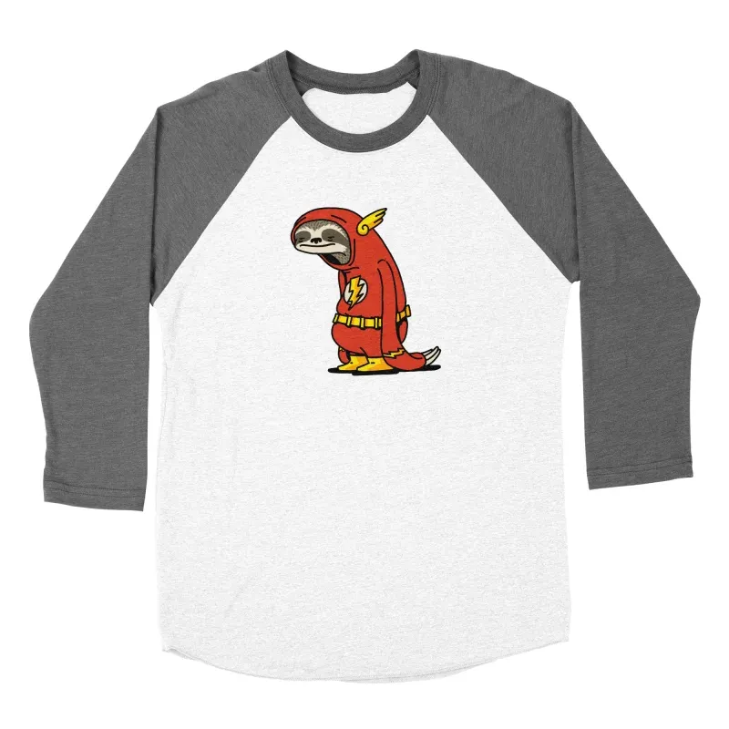 Men's Cartoon Sloth Pattern Crew-Neck Casual Long-Sleeved T-Shirt