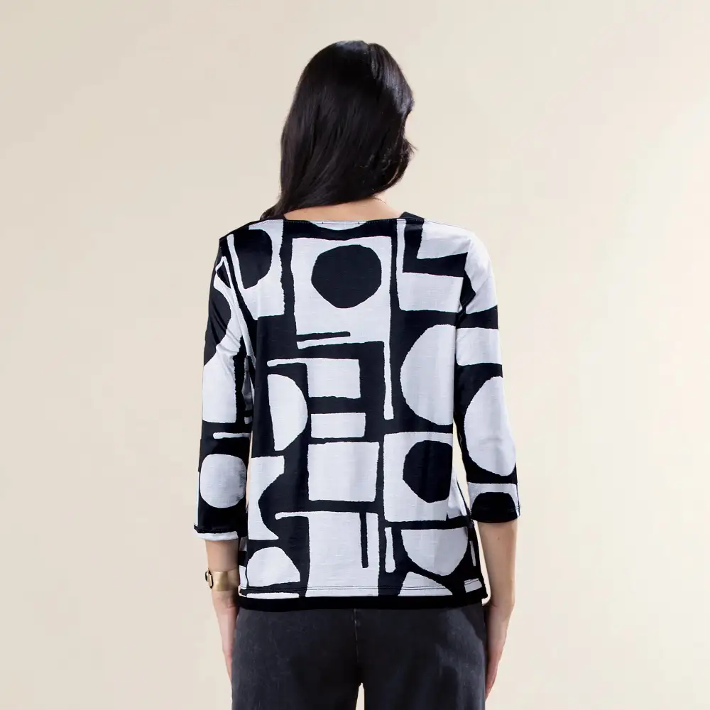 Dots and Spots Mesh Top