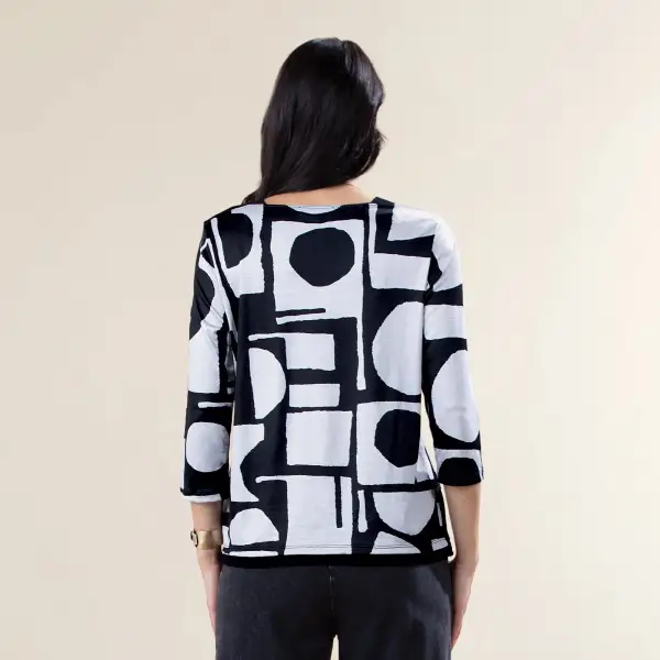 Dots and Spots Mesh Top