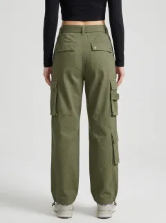 Signature Multi Pocket Tactical Style Style Women's Multi Pocket Cargo Pants