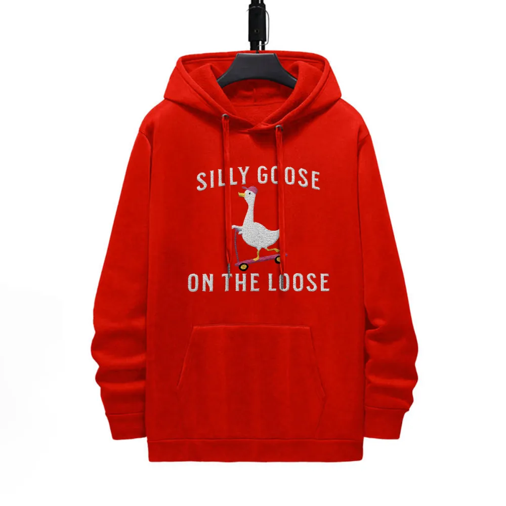 Long Sleeve Loose Pattern Printed Hoodie