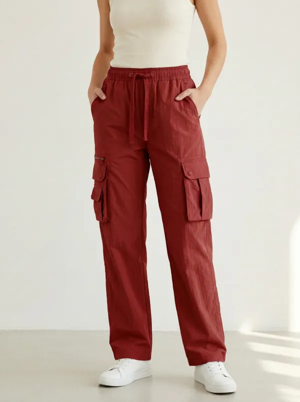 Women's Retro Inspired Multi-Pocket Cargo Cargo Work Pants