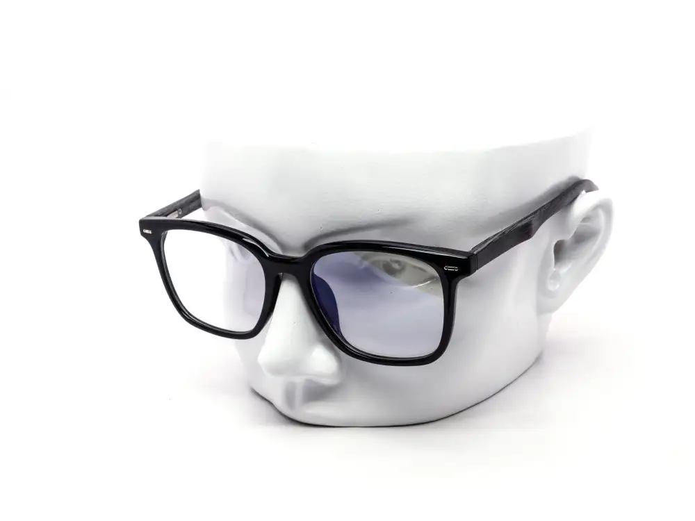 12-Pack Classic Wood Accent Blue Light Glasses