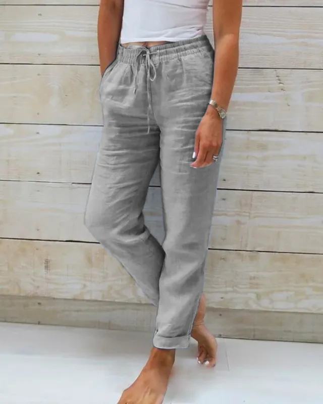 Relaxed Drawstring Trousers