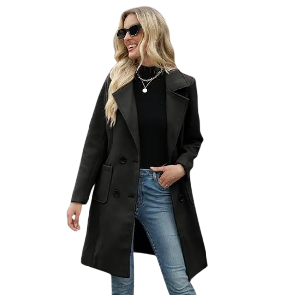 Wool-Blend Camel Coat