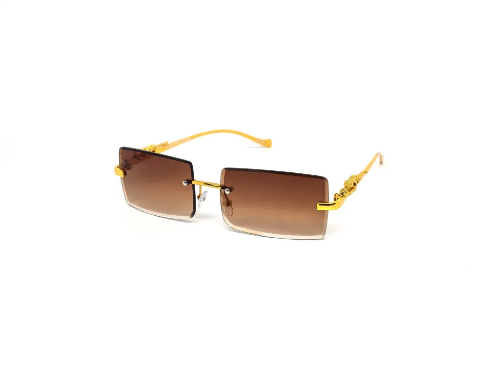 12-Pack Rimless Cat-Eye Gradient Sunglasses
