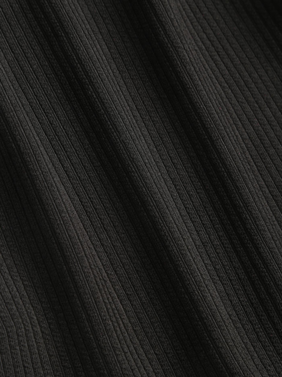 Solid Knitted Crop Top & Wide Leg Trousers Set