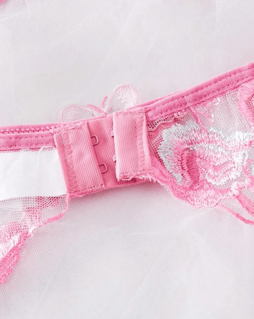 Refined Lace Garter Lingerie Set