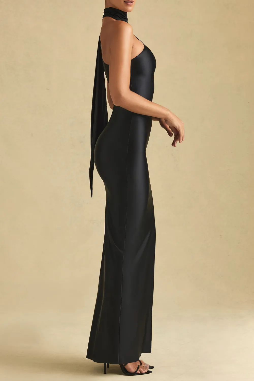 Slim Fit Intellectual Fashion Satin Dress