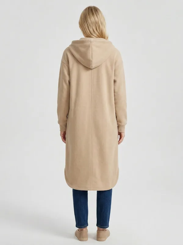 Classic Fleece Long Hooded Coat
