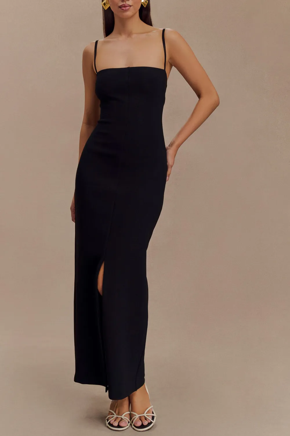 Crepe Maxi Dress
