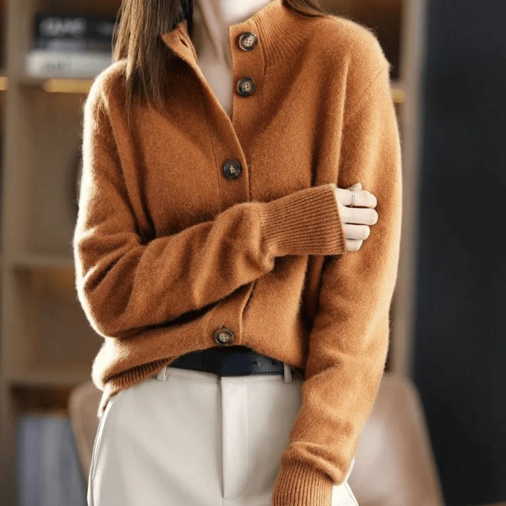 Cashmere Cropped Cardigan