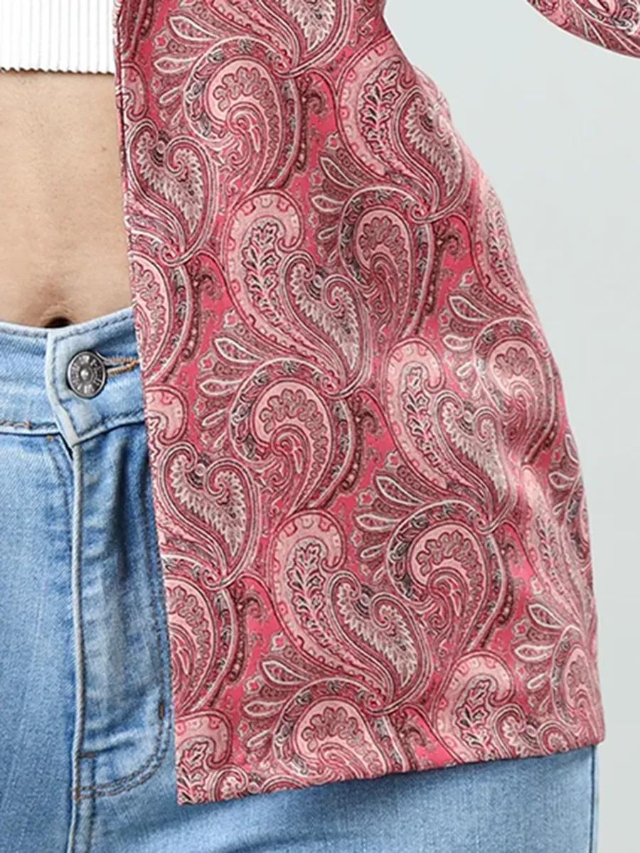 Retro Fashion Art Print Women's Jacket