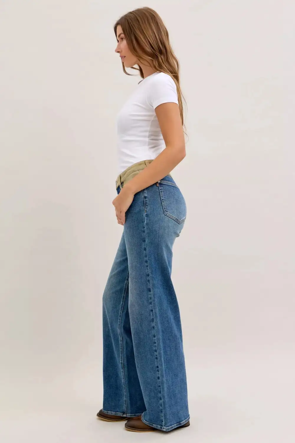 Soft Straight Leg Denim Jeans