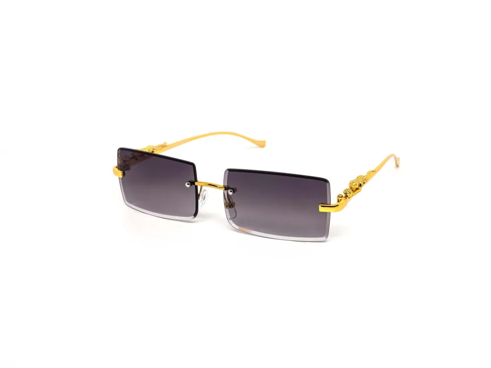 12-Pack Rimless Cat-Eye Gradient Sunglasses