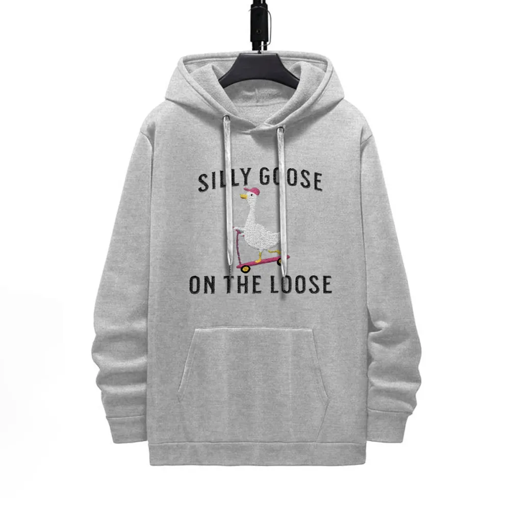 Long Sleeve Loose Pattern Printed Hoodie