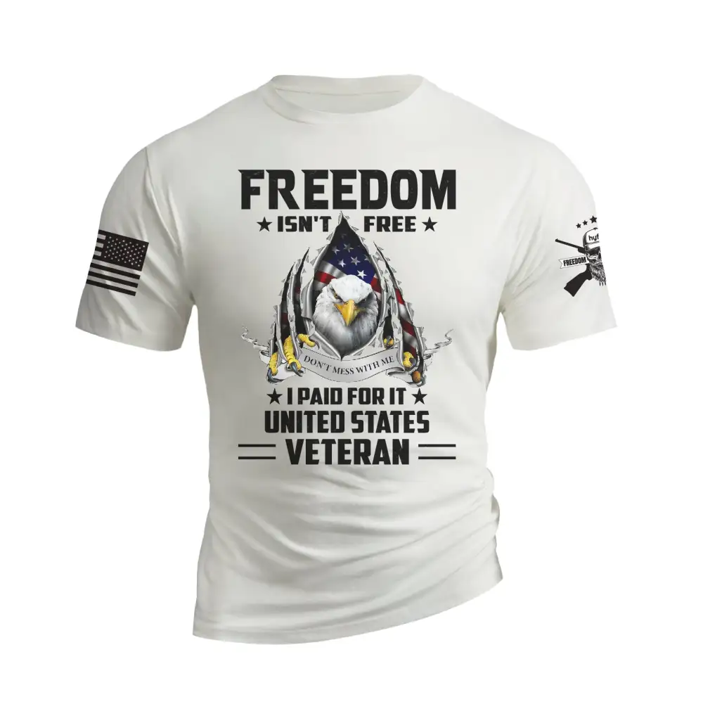 USA FLAG EAGLE FREEDOM GRAPHIC TEE