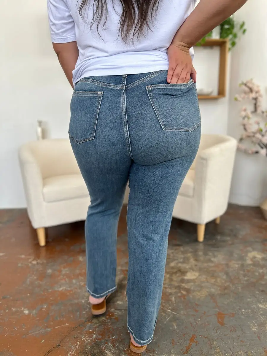 Drawstring Flowing Denim Jeans