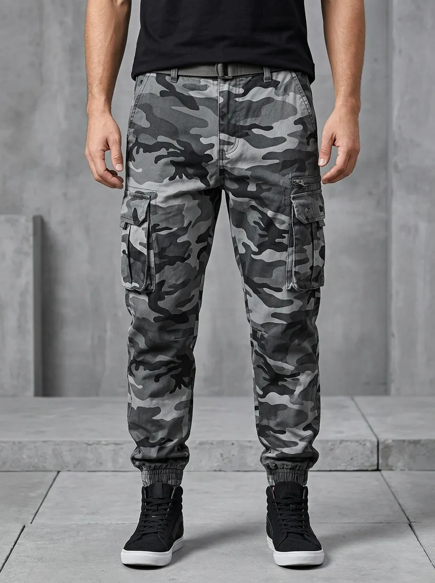 Urban Streetwear Camouflage Cargo Pants
