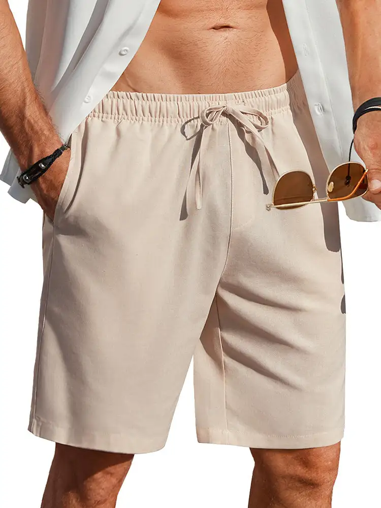 Men's Casual Linen Blend Shorts