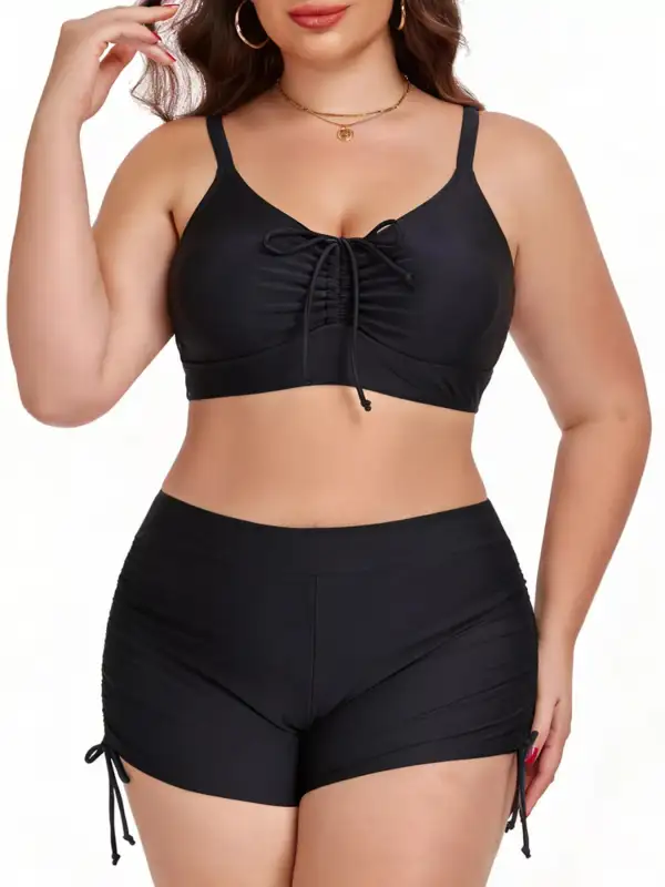 Ruched Two Piece Swim Set