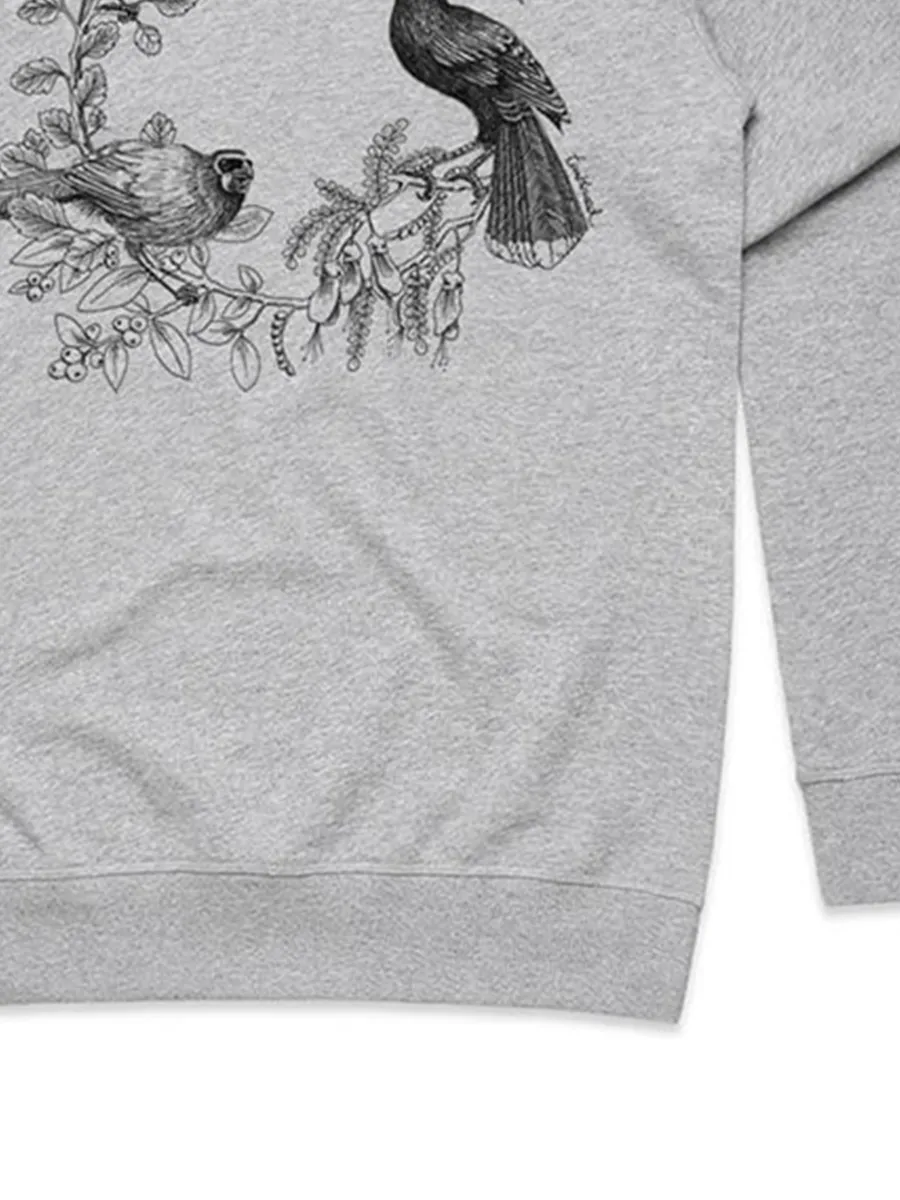 Fashion art backpack bird pattern versatile casual sportswear shirt