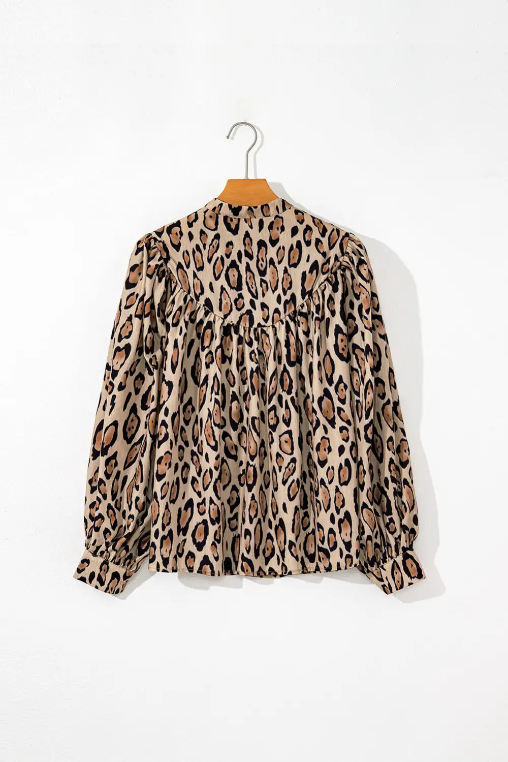 Leopard Print Loose Fit Blouse