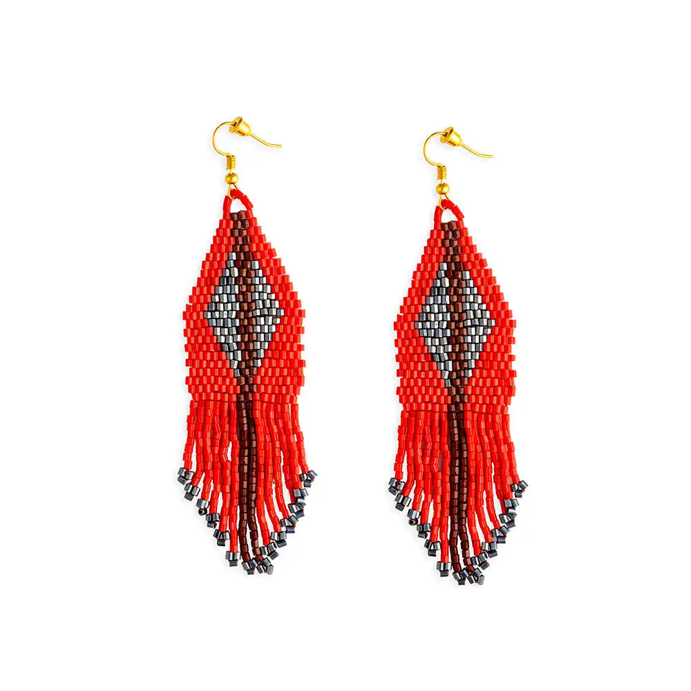 Openwork Artful Beaded Earrings