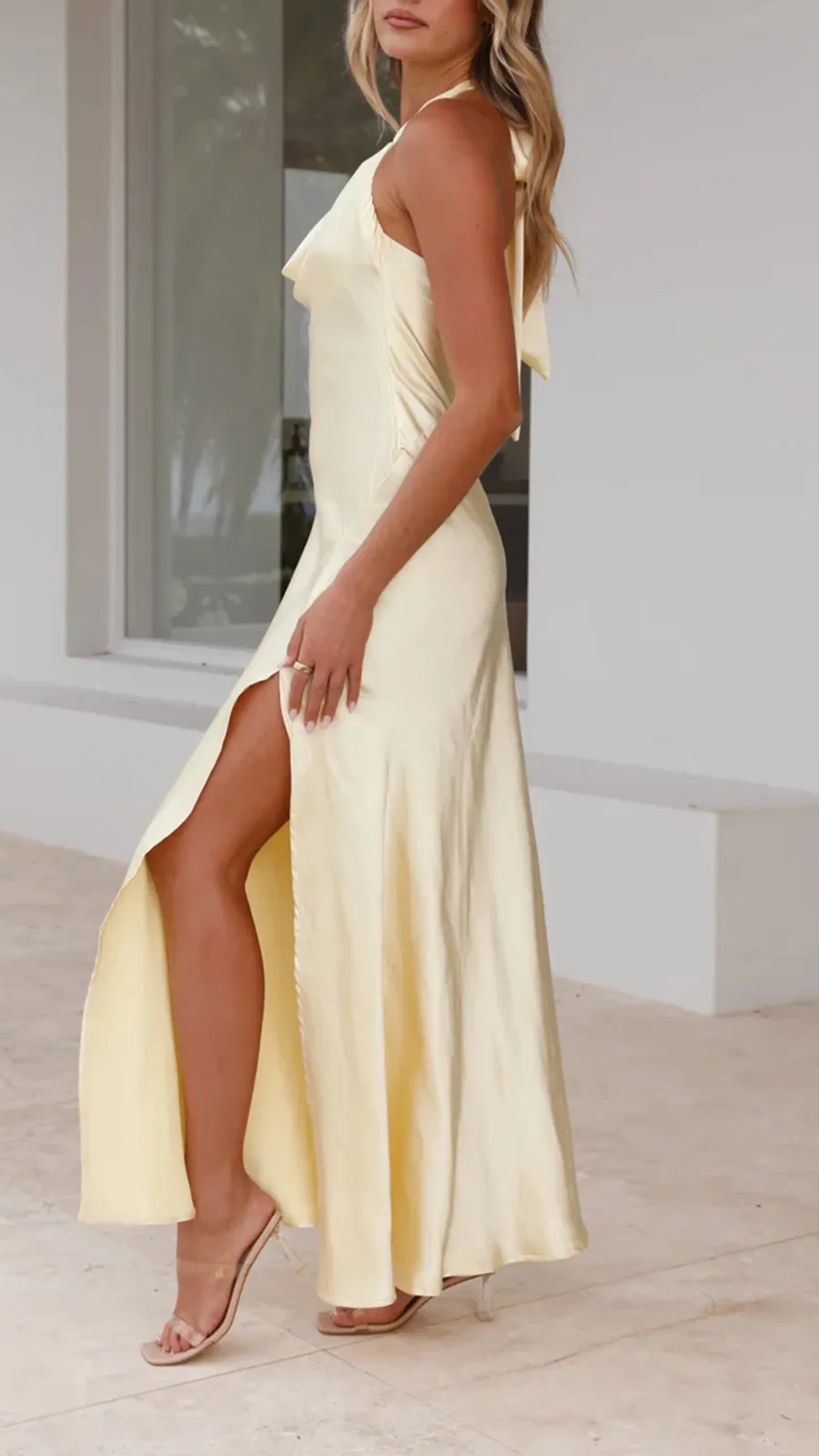 Cowl Neckline Dress