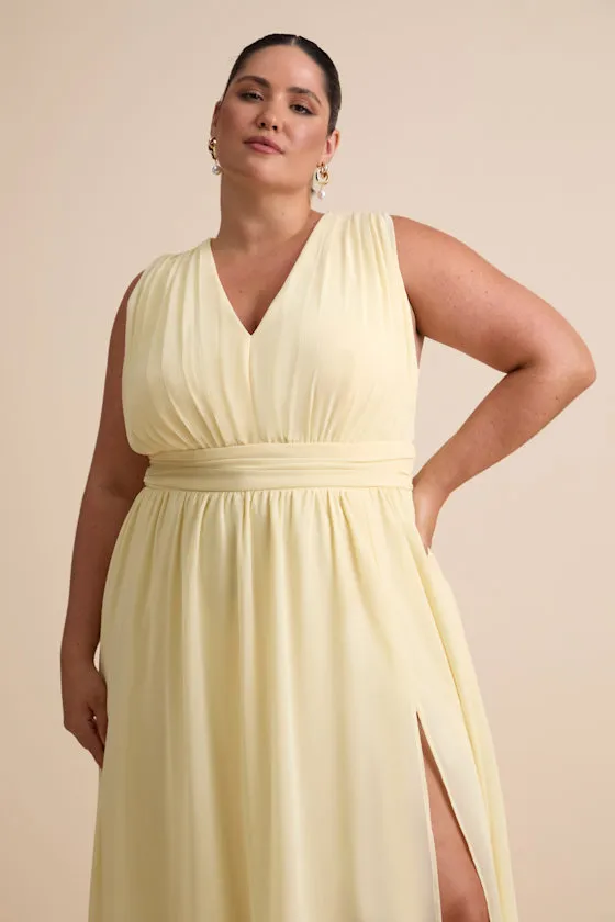 Heavenly Hues Dark Blue Floral Maxi Dress