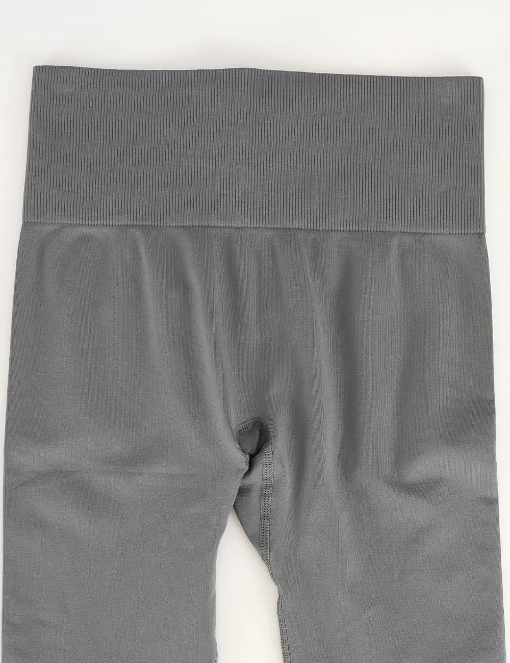 Seamless Elastic Waist Solid Color Yoga Pants