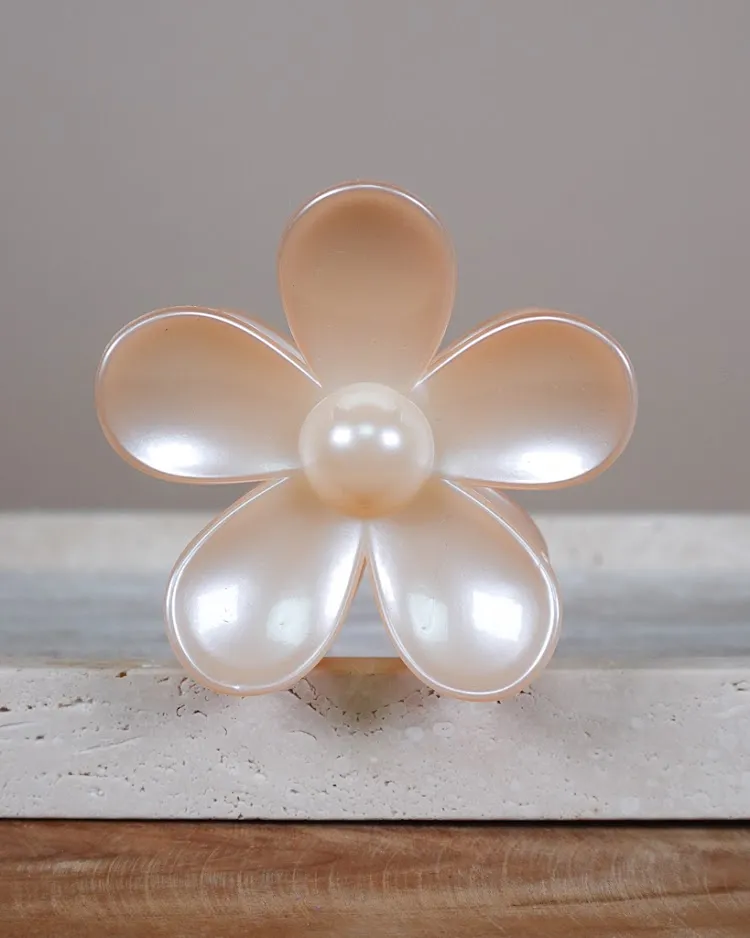 Daytime Flower Pearlescent Hair Clip