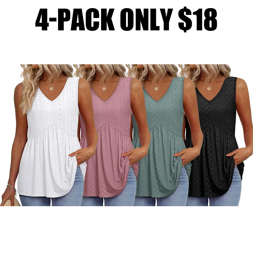 Women's V Neck Tank Tops