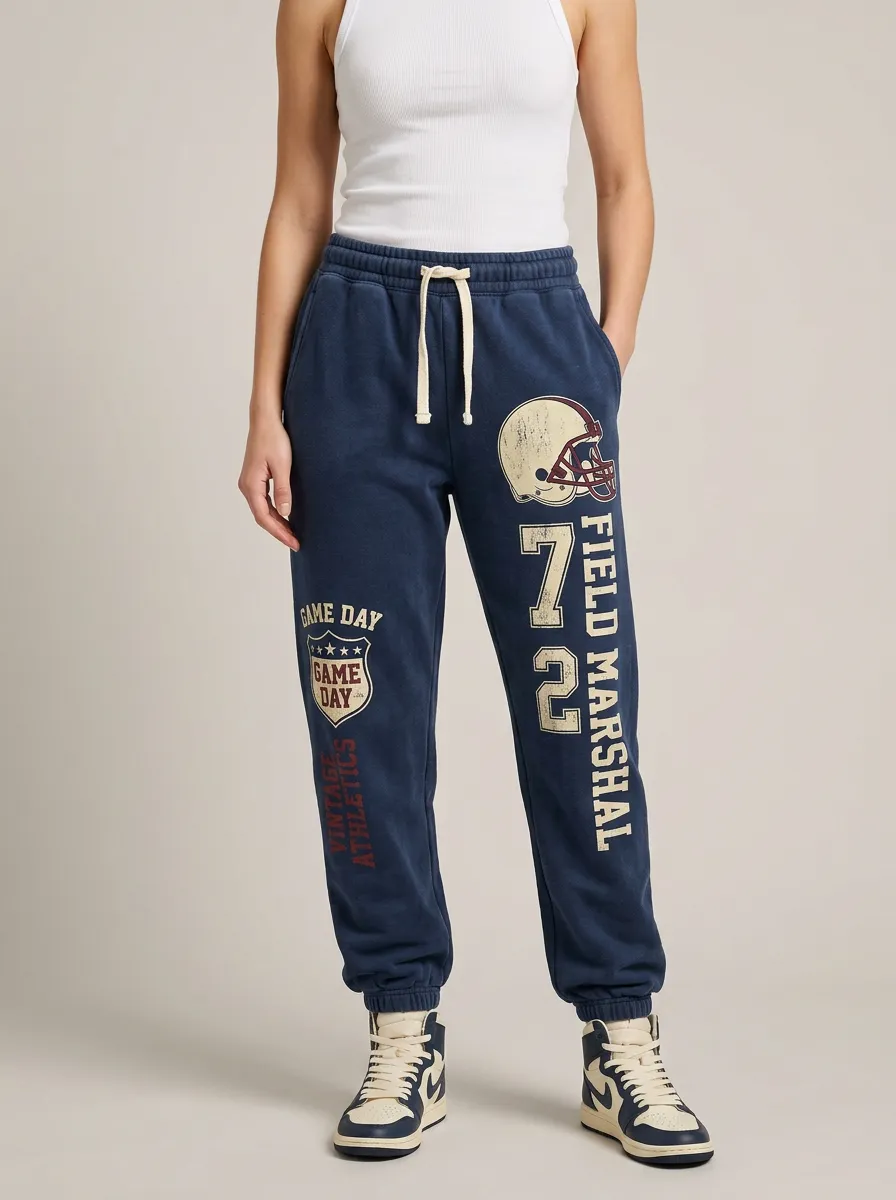 Women's Football Lover Field Marshal 72 Game Day Printed Sweatpants
