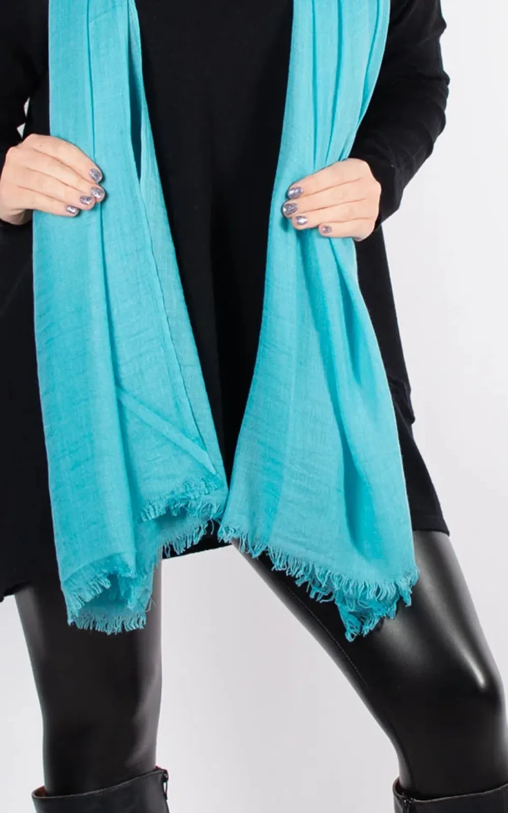 Classic Solid Color Cotton Women's Scarf