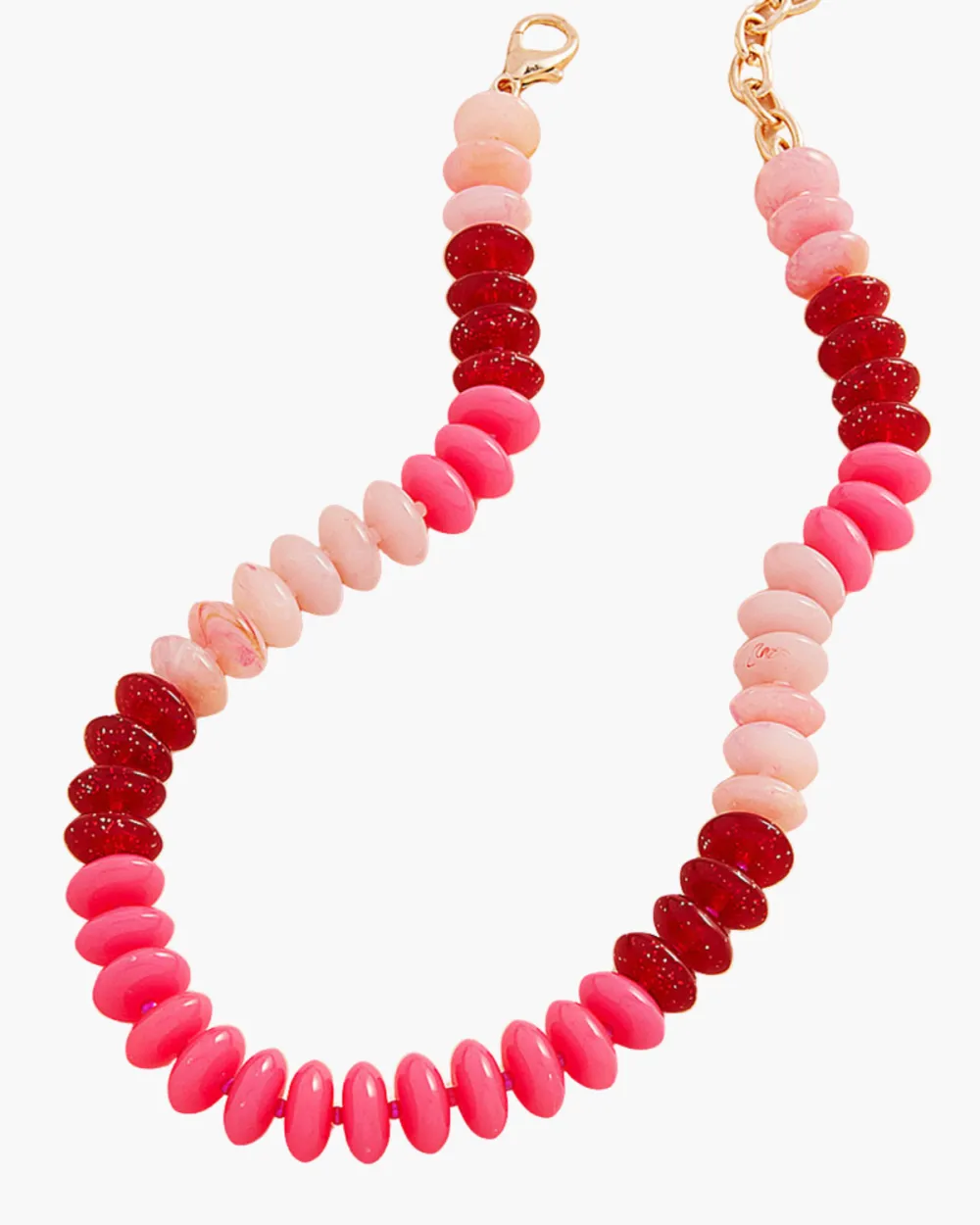 Ombre Oval Disk Necklace
