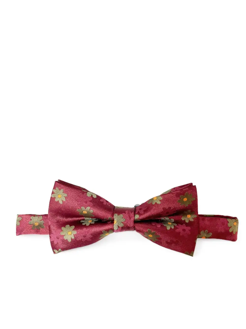 Sleek Floral Polyester Pre-Tied Bow Tie