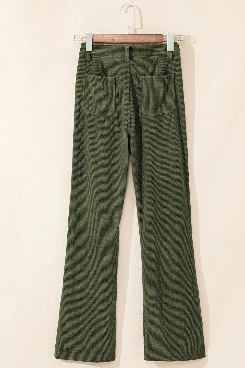 Lightweight High Waist Pocket Detail Pants
