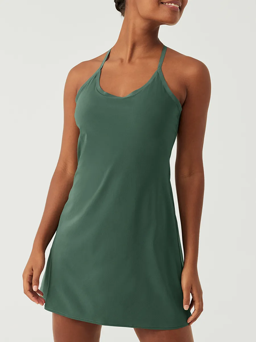 Solid Exercise Dress