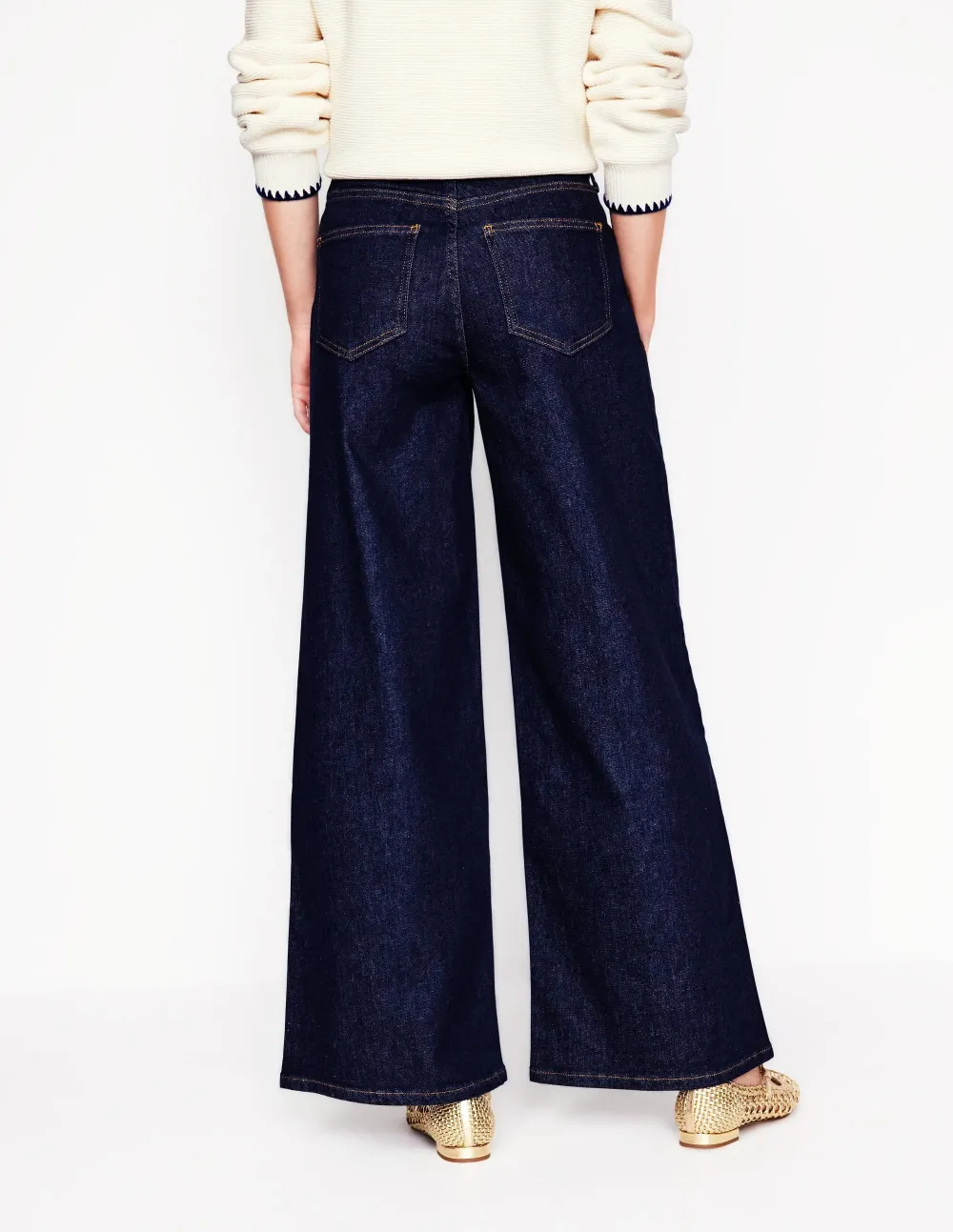 High Rise Wide Leg Jeans