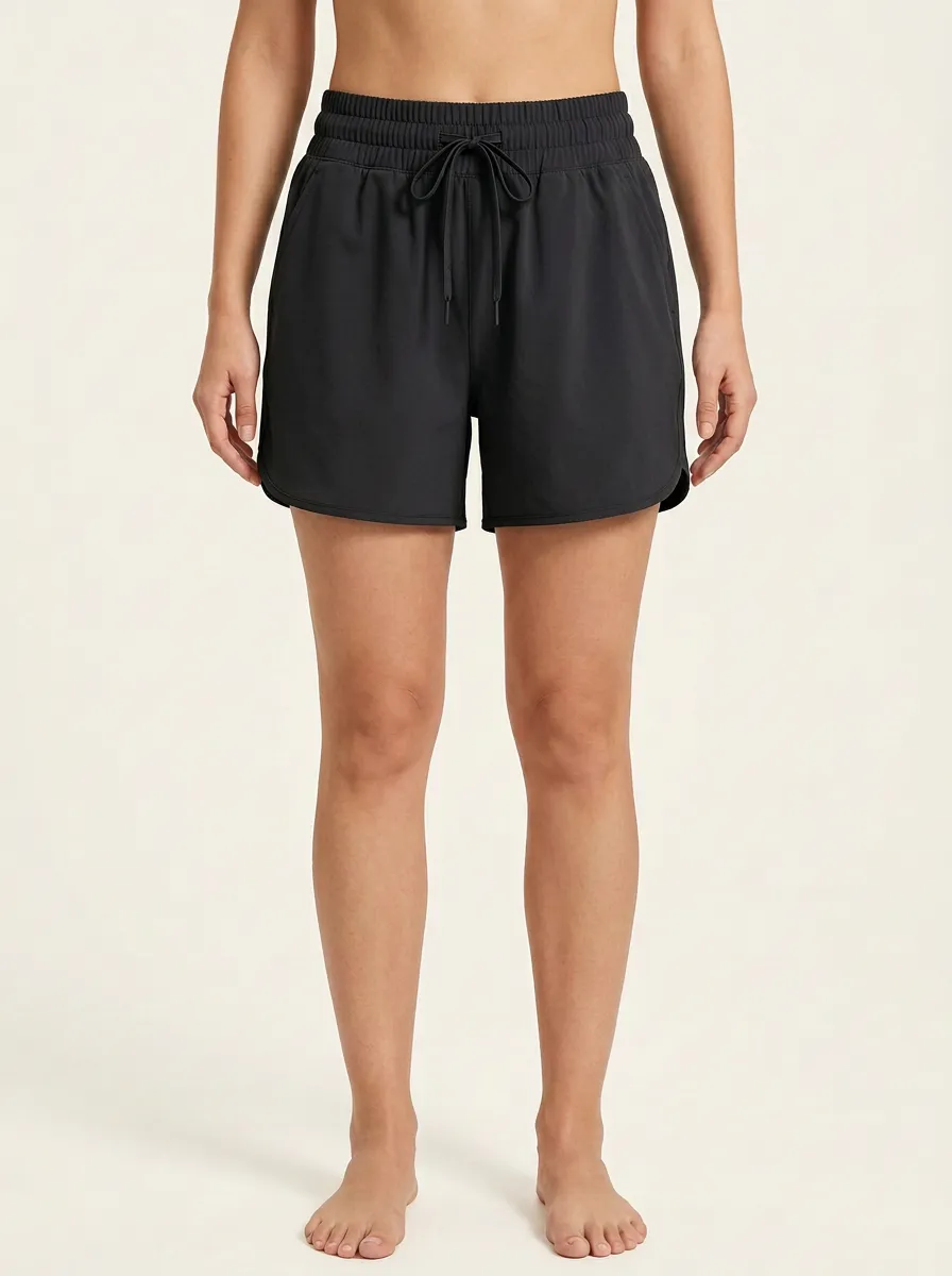 Women's Clean-Finish Drawstring Athletic Shorts