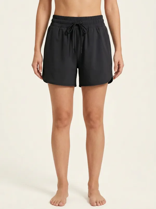 Women's Clean-Finish Drawstring Athletic Shorts