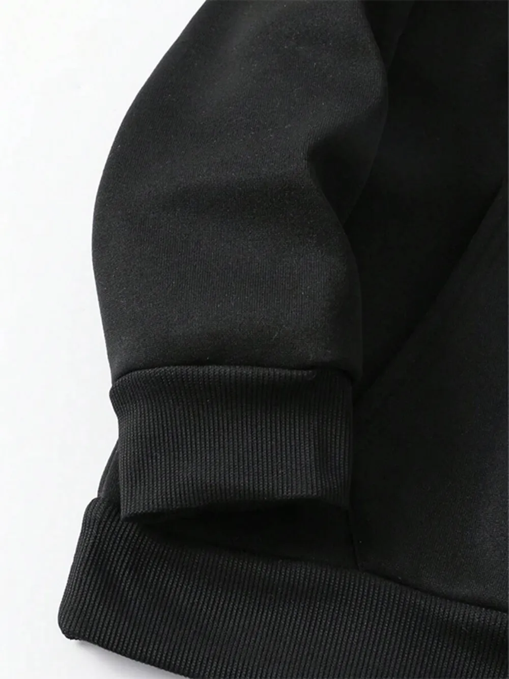 Hippo & Heart Graphic Black Hoodie With Cute Aesthetic