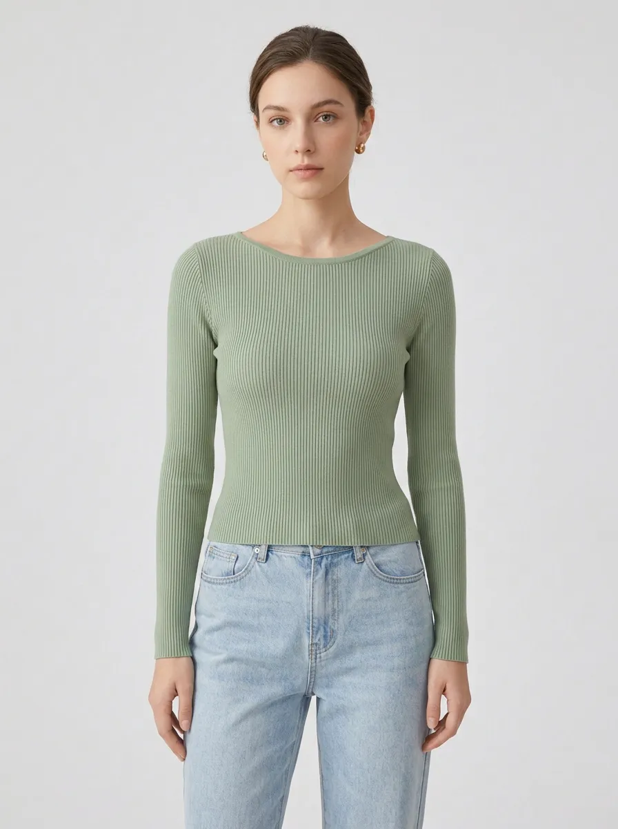 Women's Minimal Ribbed Open Back Camisole