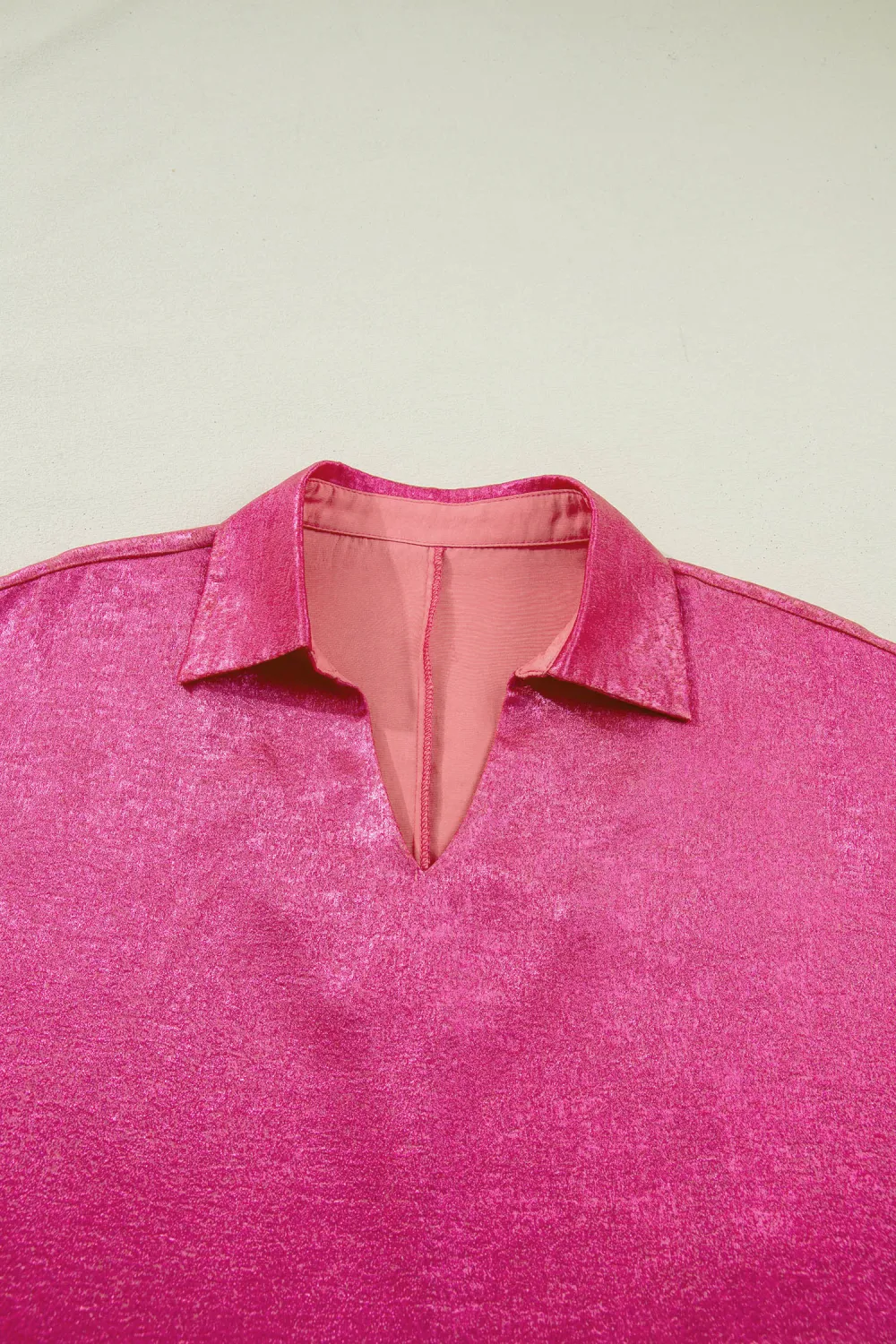 Half Sleeve V Neck Top