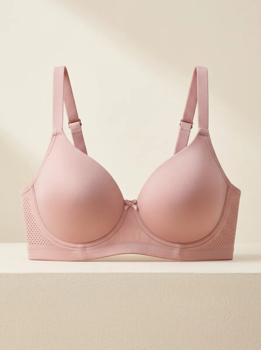 Women's Full-Coverage Underwire Seamless Wide-Strap Bra