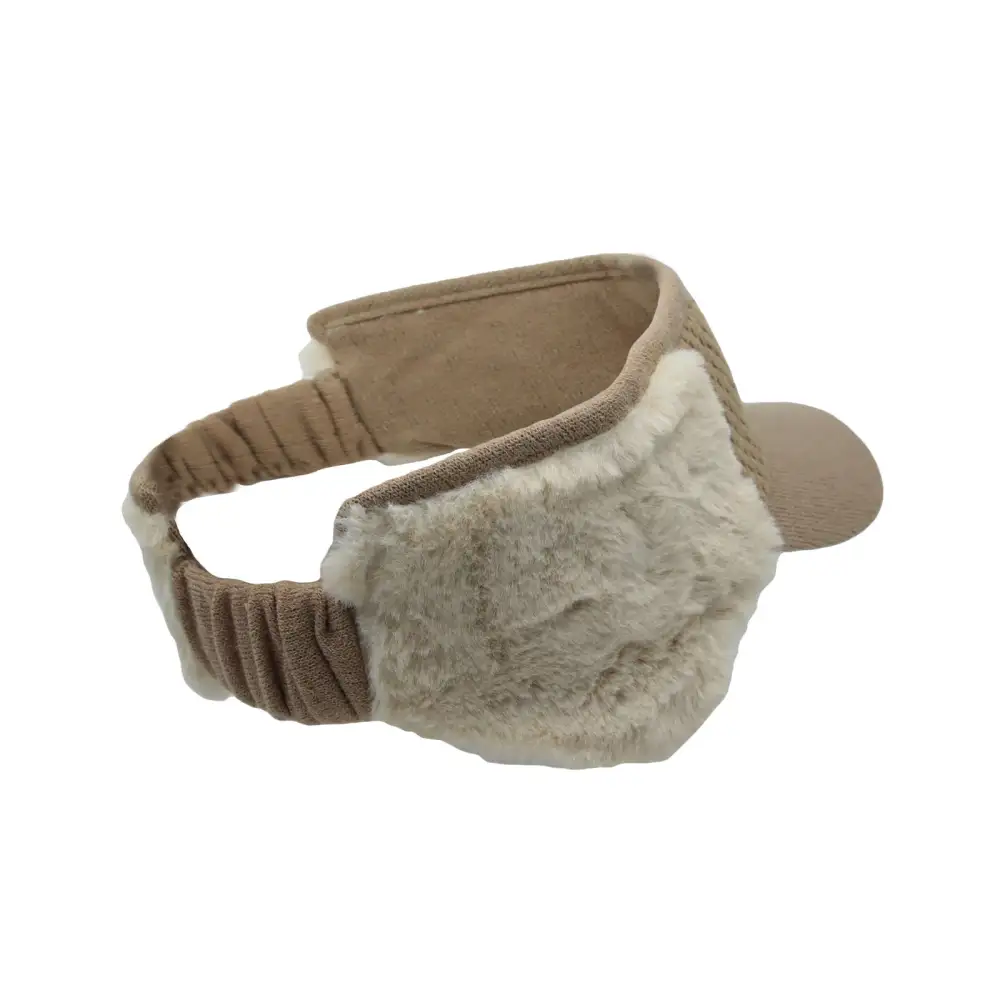 Knit Earflap Sun Visor