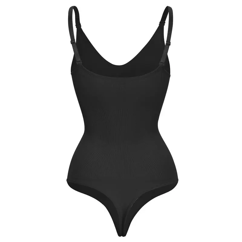 Women's Vneck Thong Sleeveless faja Womenswear Camisole Comfort Tops Basic Minimalist Compression bodysuits shapewear Tummy Control Undershirts Tummy Control Seamless