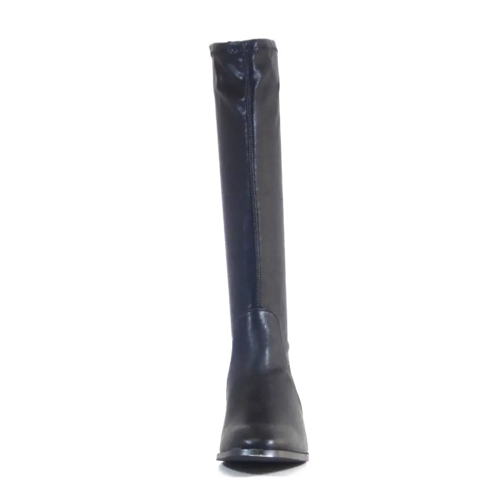 Back Zip Stretch Knee High Boots